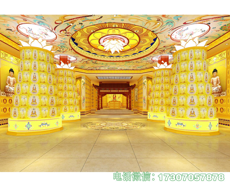 龙川县寺庙万佛墙